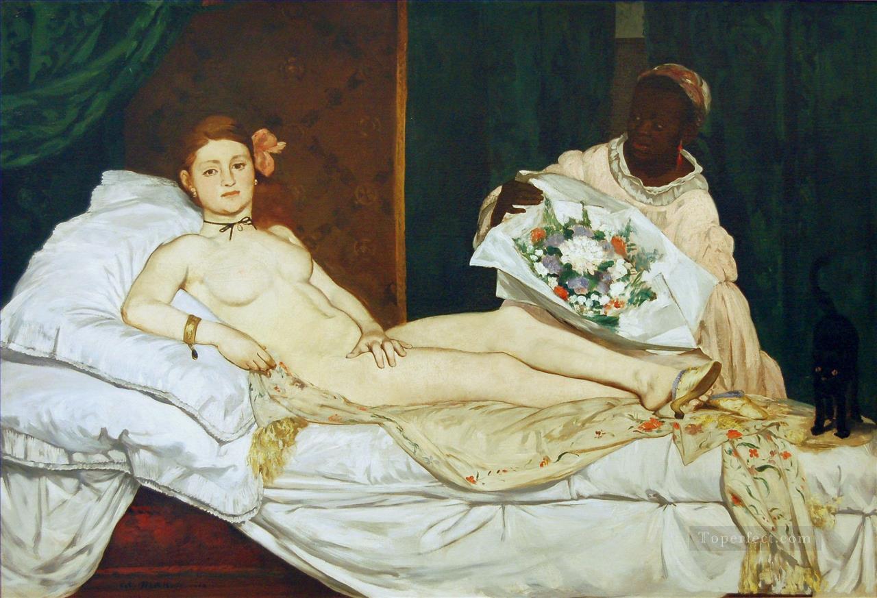 olympia nude Impressionism Edouard Manet Oil Paintings